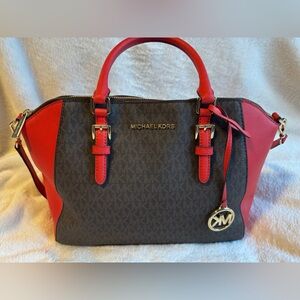 Ciara Large Logo and Leather Satchel